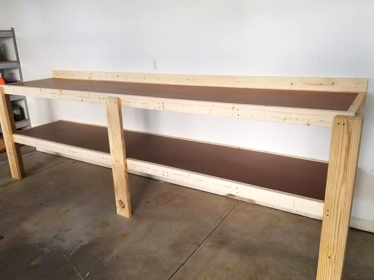 Custom-built workbench by Gene Laughner Construction in Erie, PA