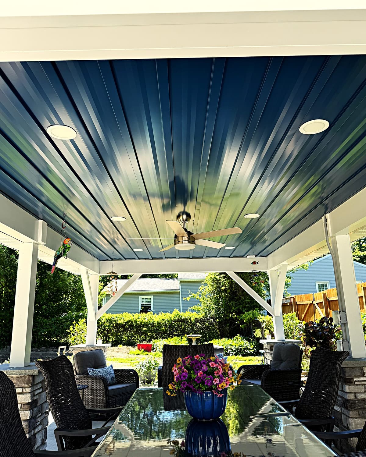 Pavilion ceiling by Gene Laughner Construction in Erie, PA