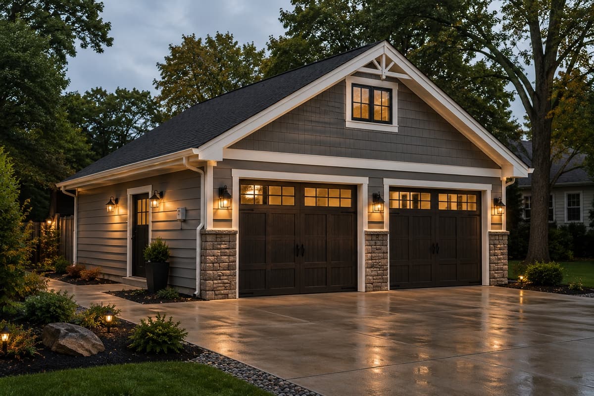 Garages work by Gene Laughner Construction in Erie, PA