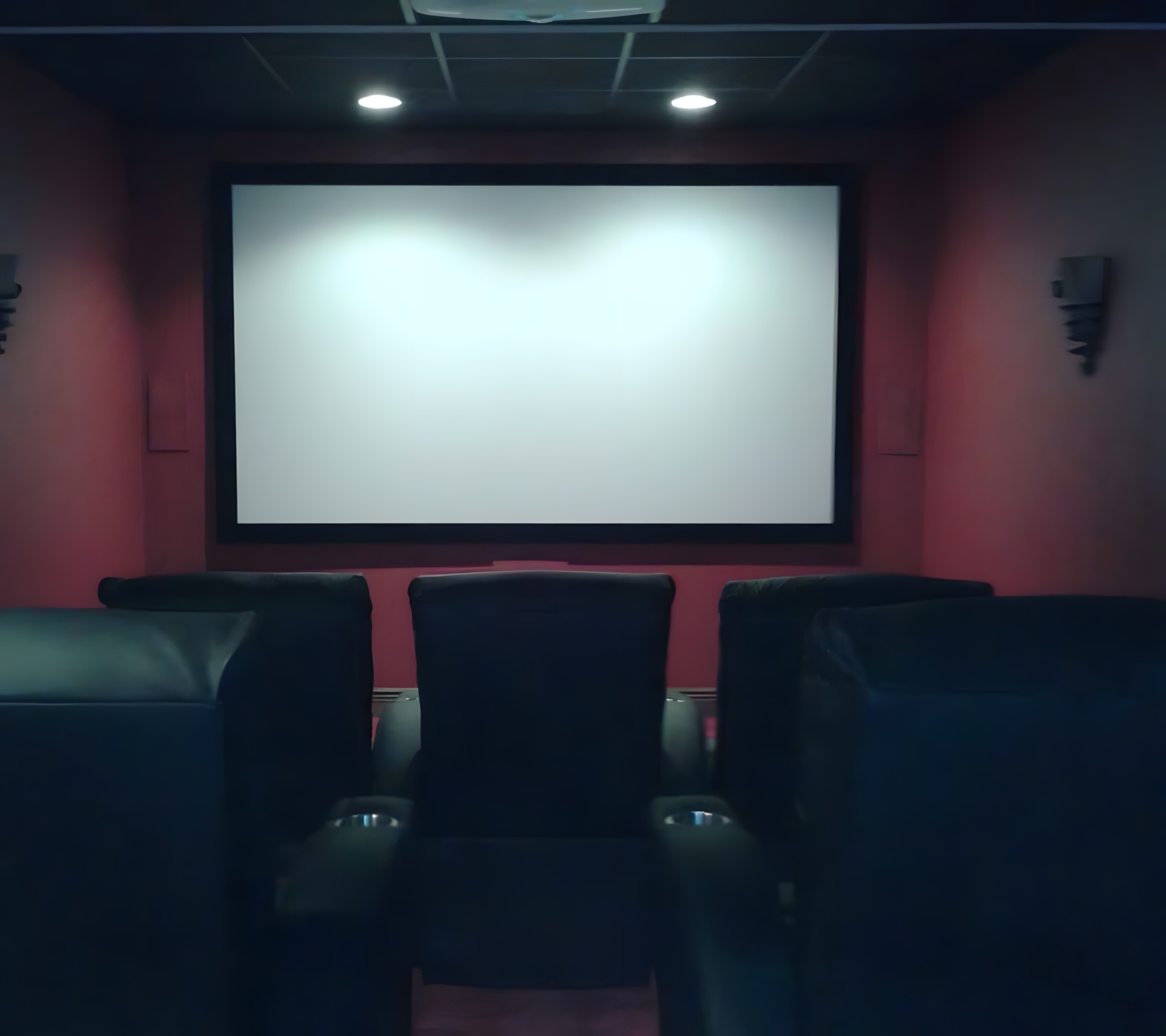 Basement home theater by Gene Laughner Construction in Erie, PA