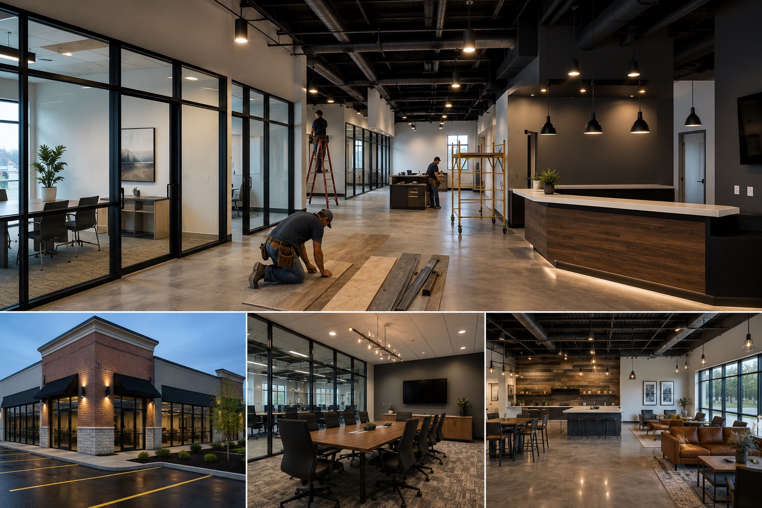 Commercial build-out by Gene Laughner Construction in Erie, PA