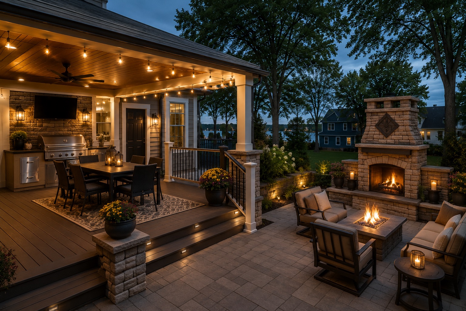 Patio & hardscape by Gene Laughner Construction in Erie, PA